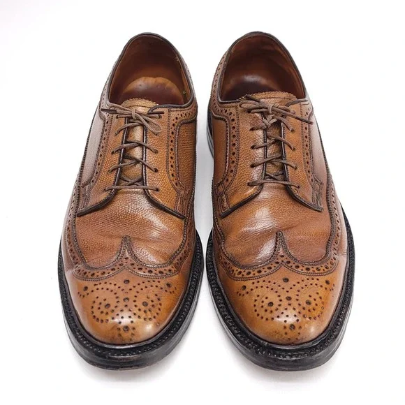 Florsheim Imperial OXFORD Mens Shoes Size 10.5 C WINGTIP Gunboat Kenmoor   Brown - Picture 3 of 12